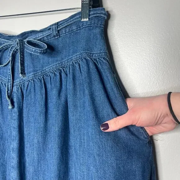 OshKosh B'gosh Denim Midi Skirt in Blue - Picture 3 of 13